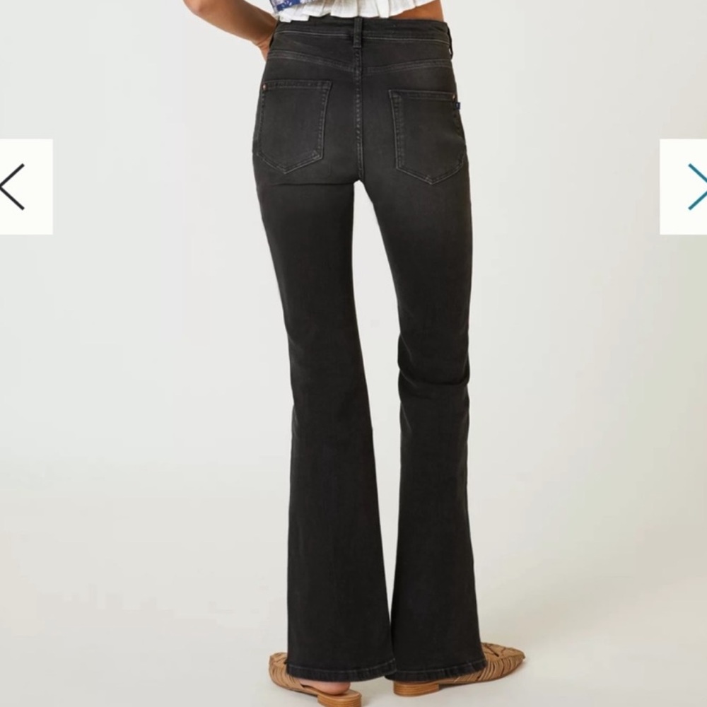Anthropologie Pilcro Icon Black Flare Jeans size 32 - Picture 2 of 12